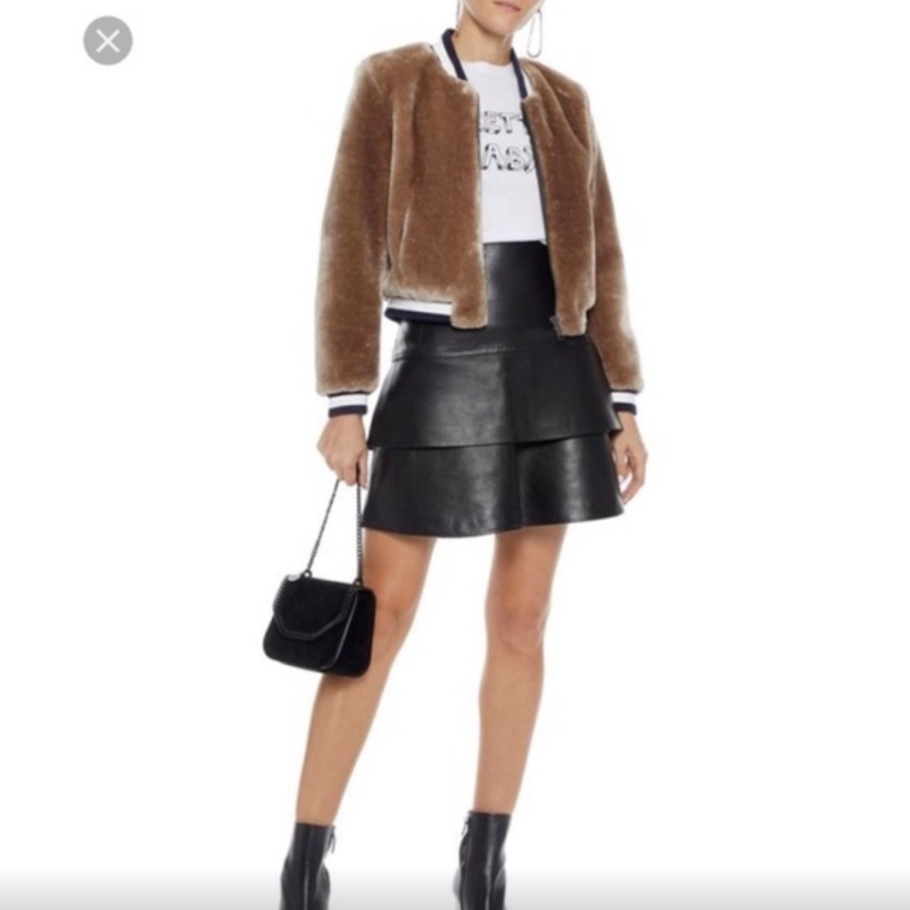 Joie Arleigh Bomber Jacket, Size L - Picture 3 of 11